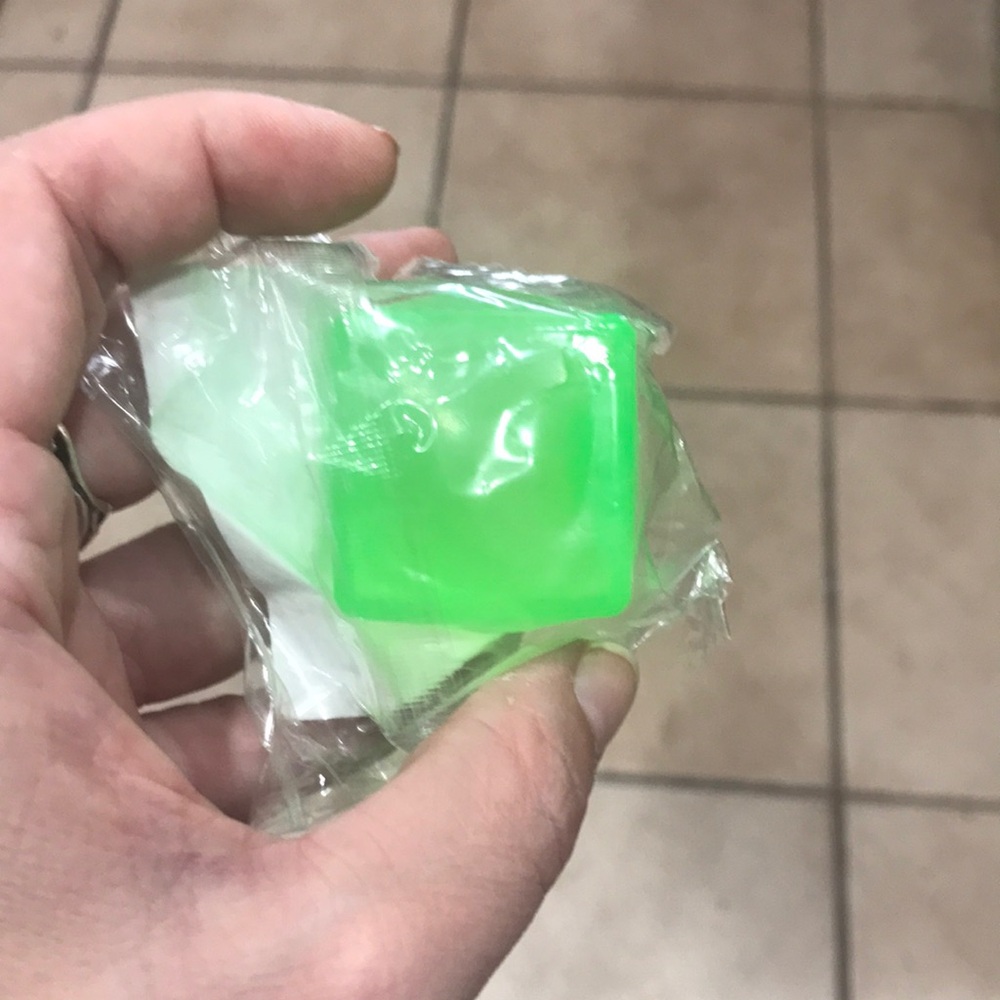 Neon Green Silicone Square Squishy
